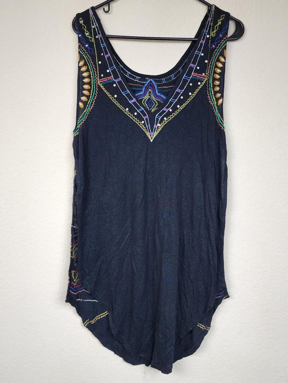 Free People Beaded Embroidered Embellished Tunic Dress - Picture 2 of 3